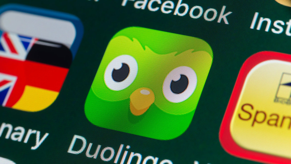 Aplikacja do nauki angielskiego Aplicativo para estudar inglês